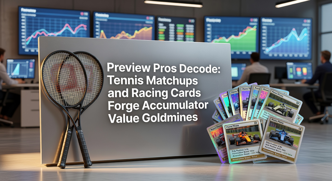 Tennis player serving on clay court with overlaid horse racing track scene, symbolizing cross-sport betting strategies