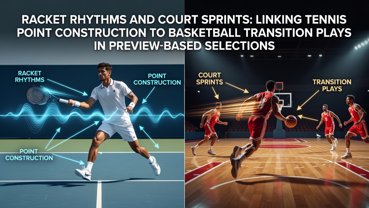 Tennis player executing point construction during a baseline rally on an outdoor court