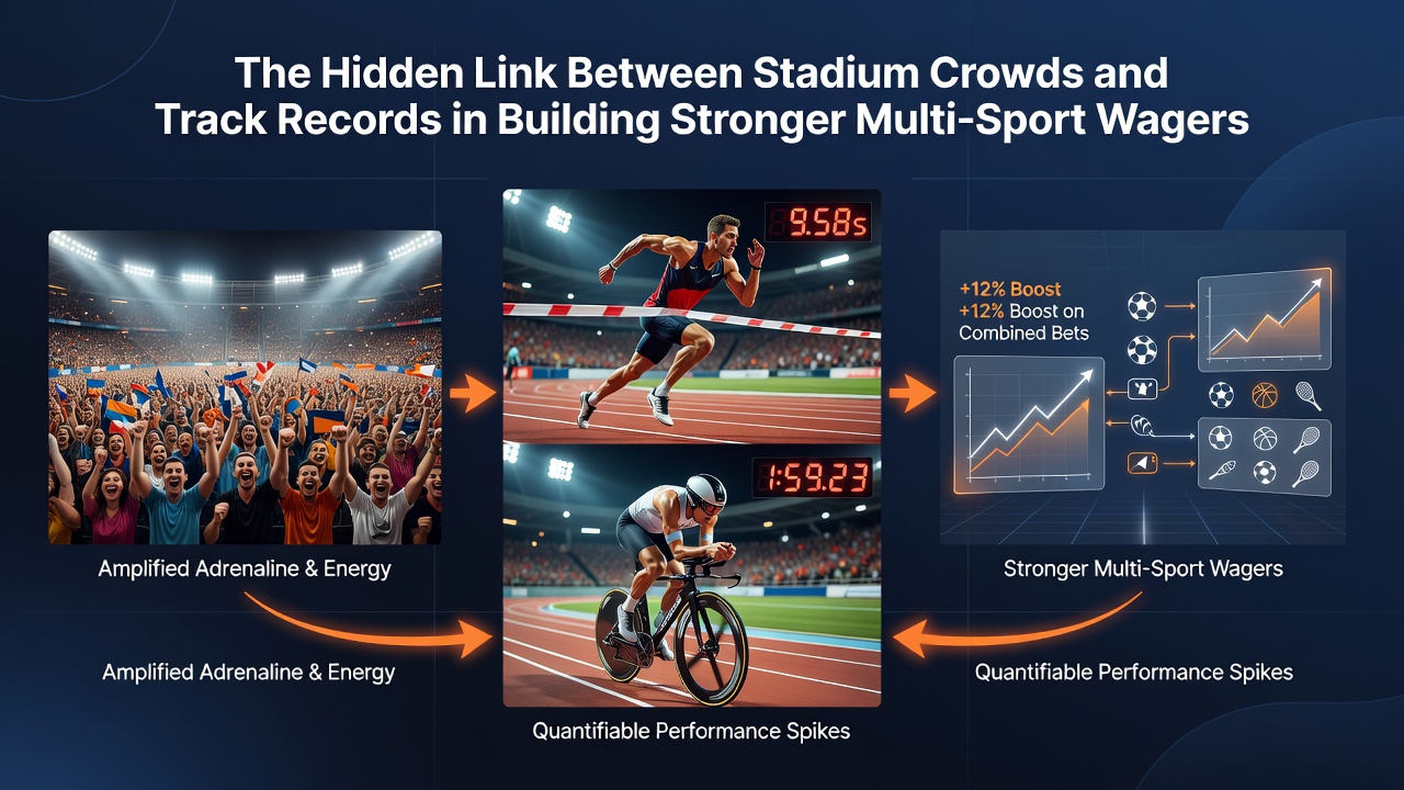 Data charts showing crowd attendance and track record correlations in sports betting