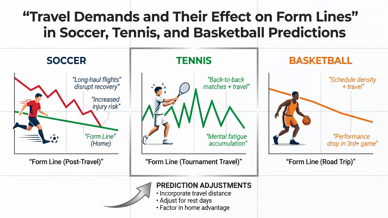 Athletes navigating airport terminals and team buses during international schedules