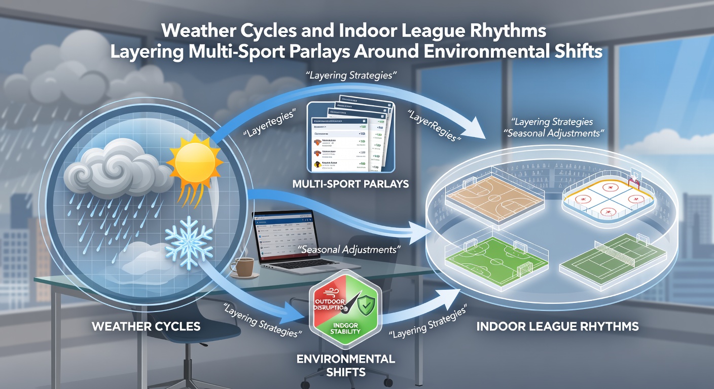 Indoor league basketball and tennis crossovers with weather influenced racing